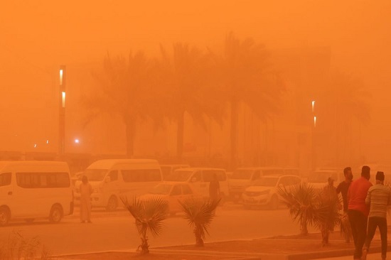 Status of dust storms for Monday, 29/4/2024